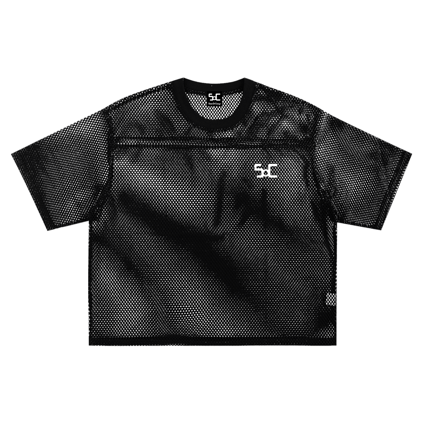 See-through Boxy Net T-Shirt
