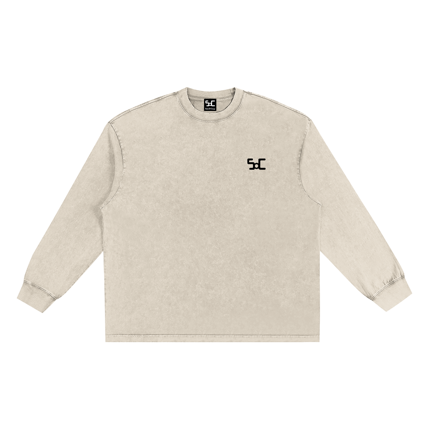 Snow Washed Frayed Edge T-Shirt