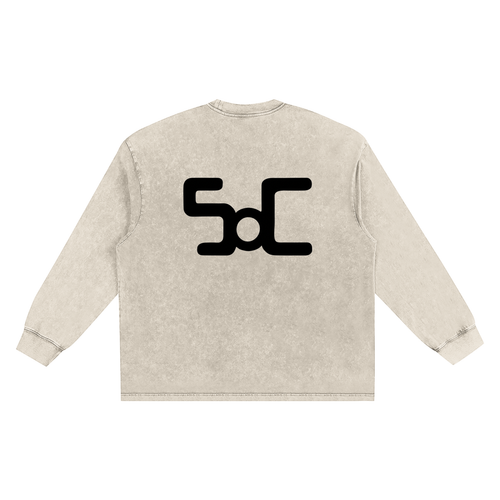 Snow Washed Frayed Edge T-Shirt