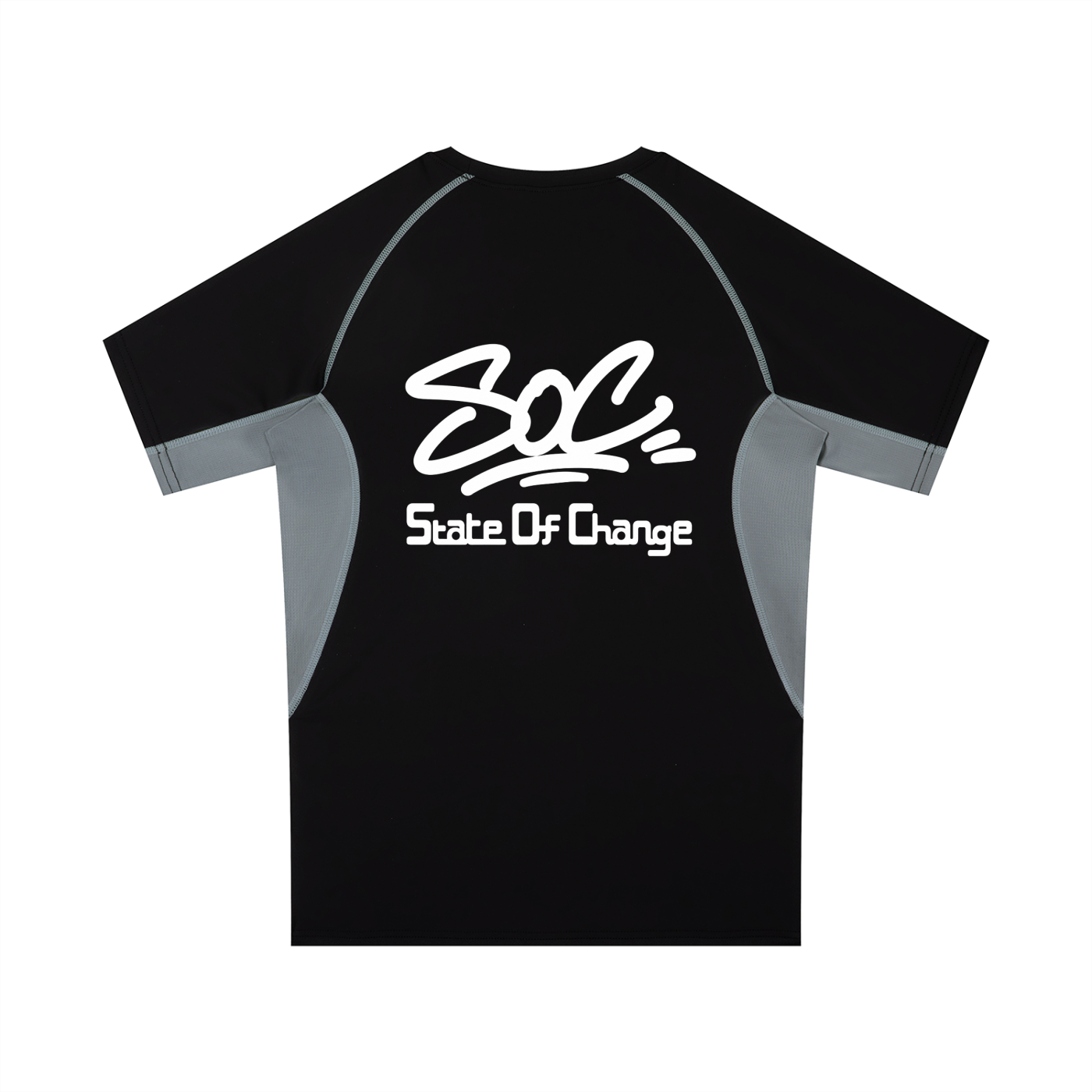 Black and grey  State Of Change  Training Top