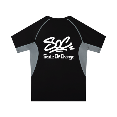 Black and grey  State Of Change  Training Top