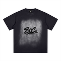 Black and white snow washed State Of Change T-shirt