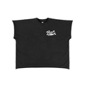 Raw Edge Boxy Non-Shrink T-Shirt