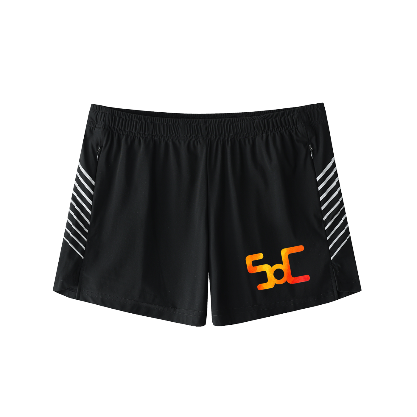 State Of Change Black Running Shorts