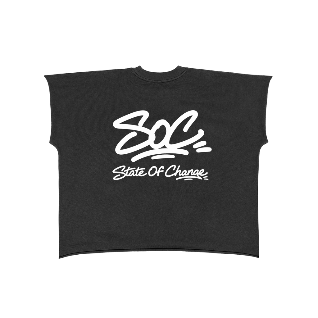 Raw Edge Boxy Non-Shrink T-Shirt